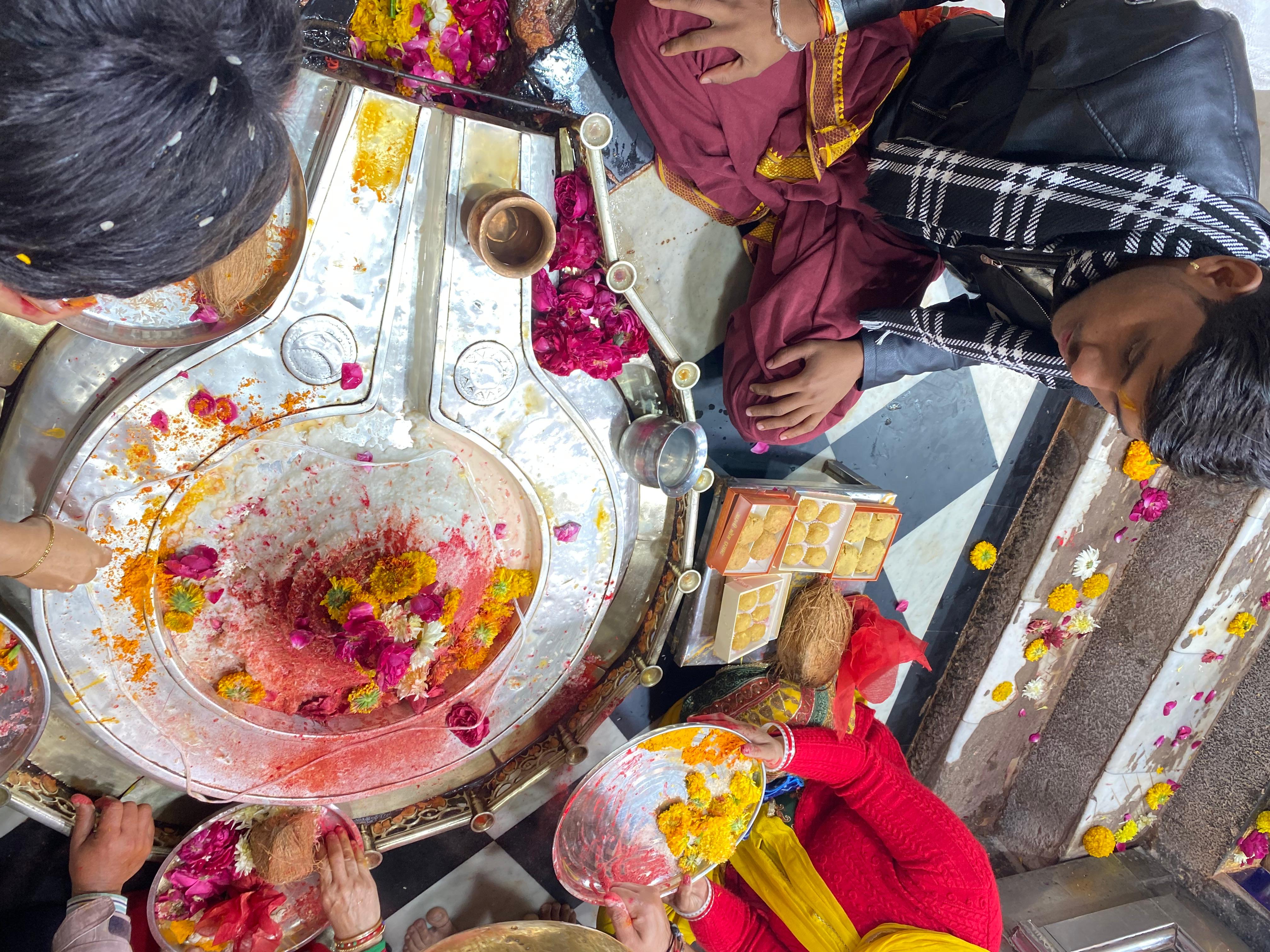 Pandit performing puja